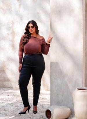 CALÇA CIGARRETE PU - Imagem 3